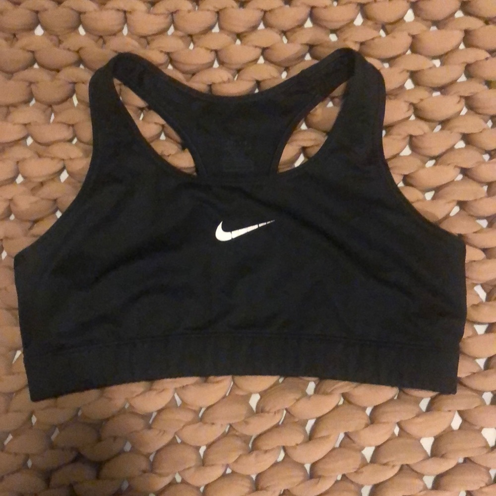 Black Nike sports bra